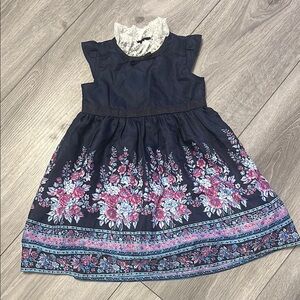 Janie and Jack Floral Navy Kids Dress